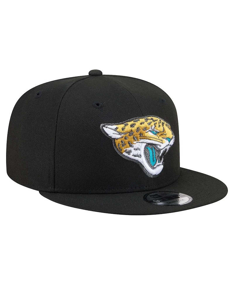 New Era Men's Black Jacksonville Jaguars 9FIFTY Snapback Hat