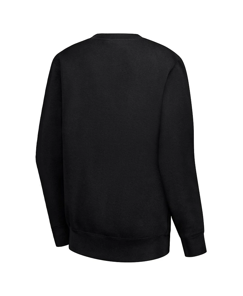 G-iii 4Her by Carl Banks Women's Black Cleveland Cavaliers Collage Team Graphic Fleece Pullover Sweatshirt