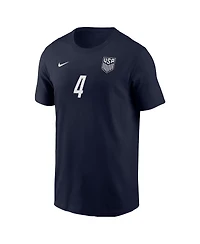 Nike Men's Tyler Adams Navy Usmnt Away Name Number T-Shirt