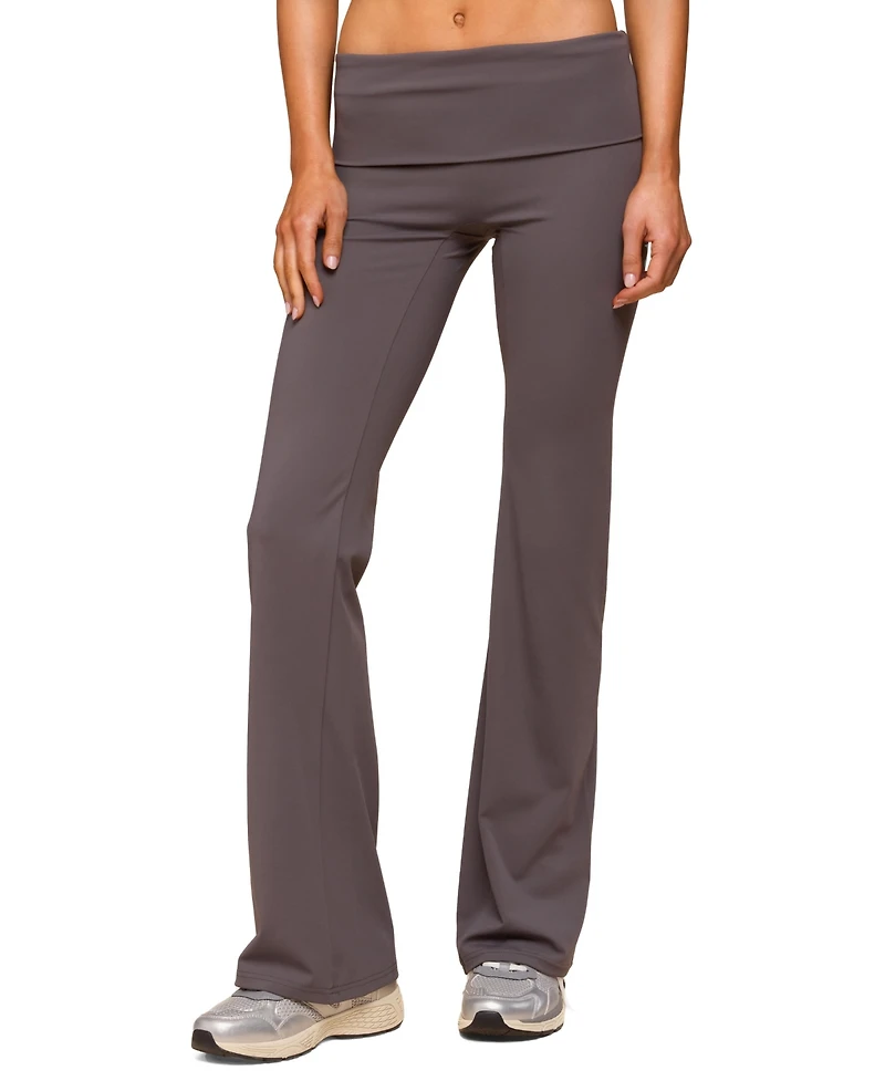 Edikted Women's Oriane Foldover Flared Leggings