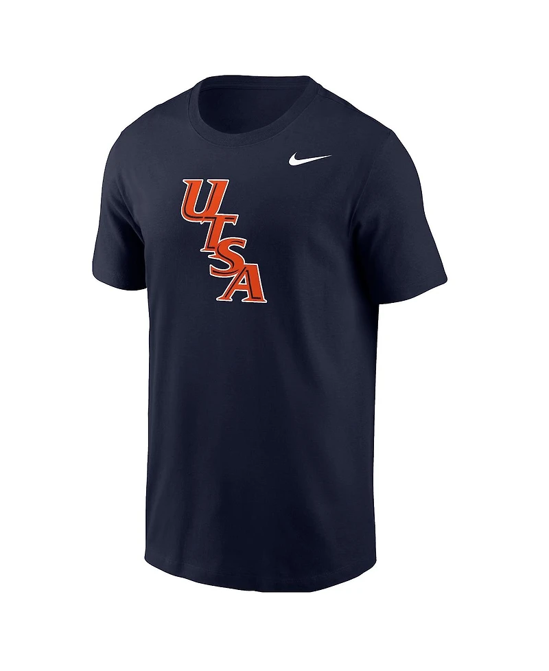 Nike Men's Navy Utsa Roadrunners Diagonal Logo T-Shirt