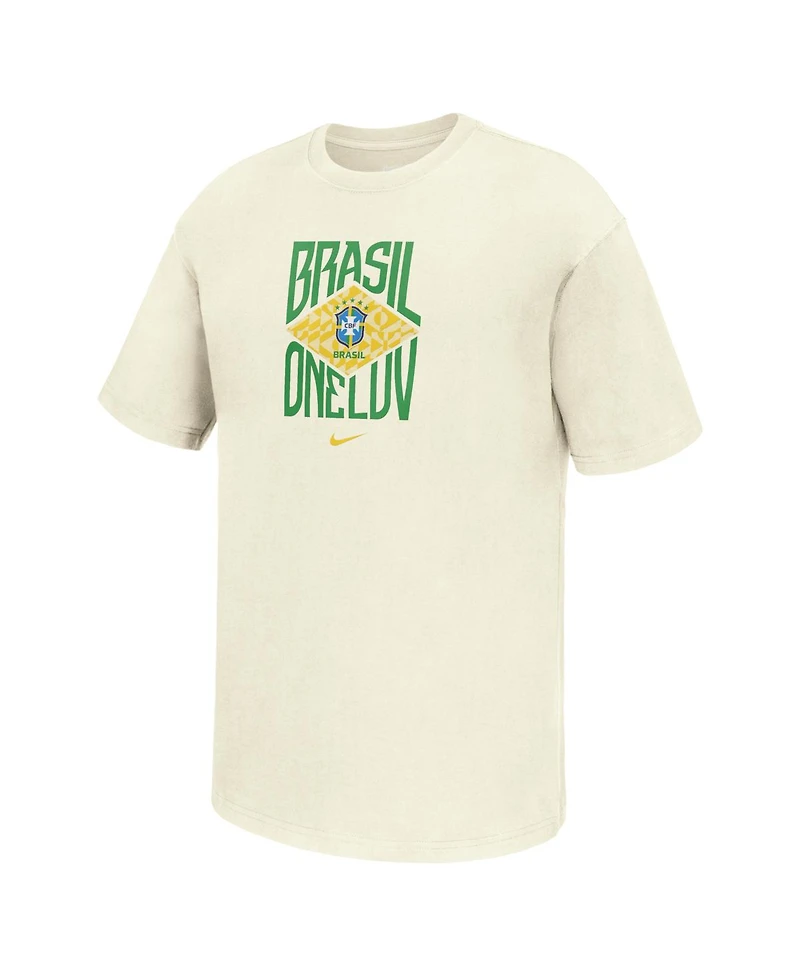 Nike Men's Cream Brazil National Team Max90 T-Shirt