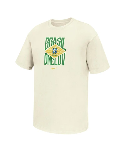 Nike Men's Cream Brazil National Team Max90 T-Shirt