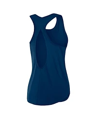 Fanatics Women's Navy Houston Texans Iron Fan Tank Top