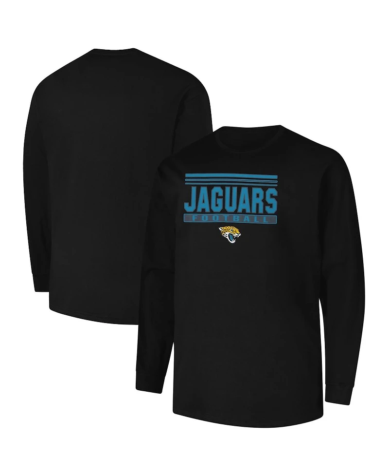 Fanatics Men's Black Jacksonville Jaguars Big Tall Pop Long Sleeve T-Shirt
