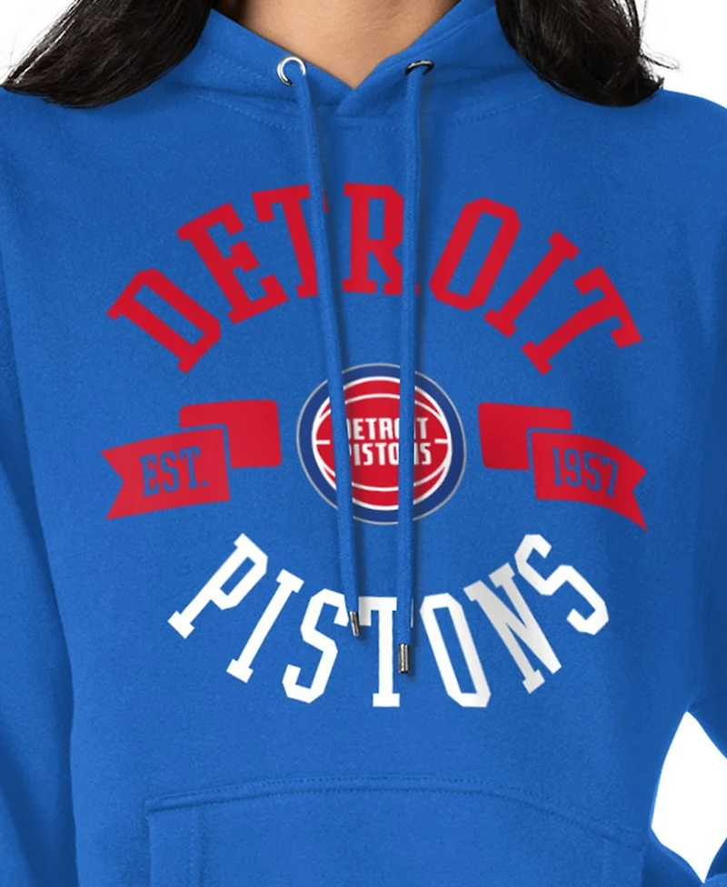 G-iii 4Her by Carl Banks Women's Blue Detroit Pistons City Pullover Hoodie