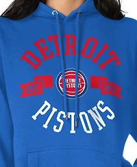 G-iii 4Her by Carl Banks Women's Blue Detroit Pistons City Pullover Hoodie