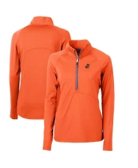 Cutter & Buck Women's Florida Gators Adapt Eco Knit Stretch Half-Zip Pullover Top