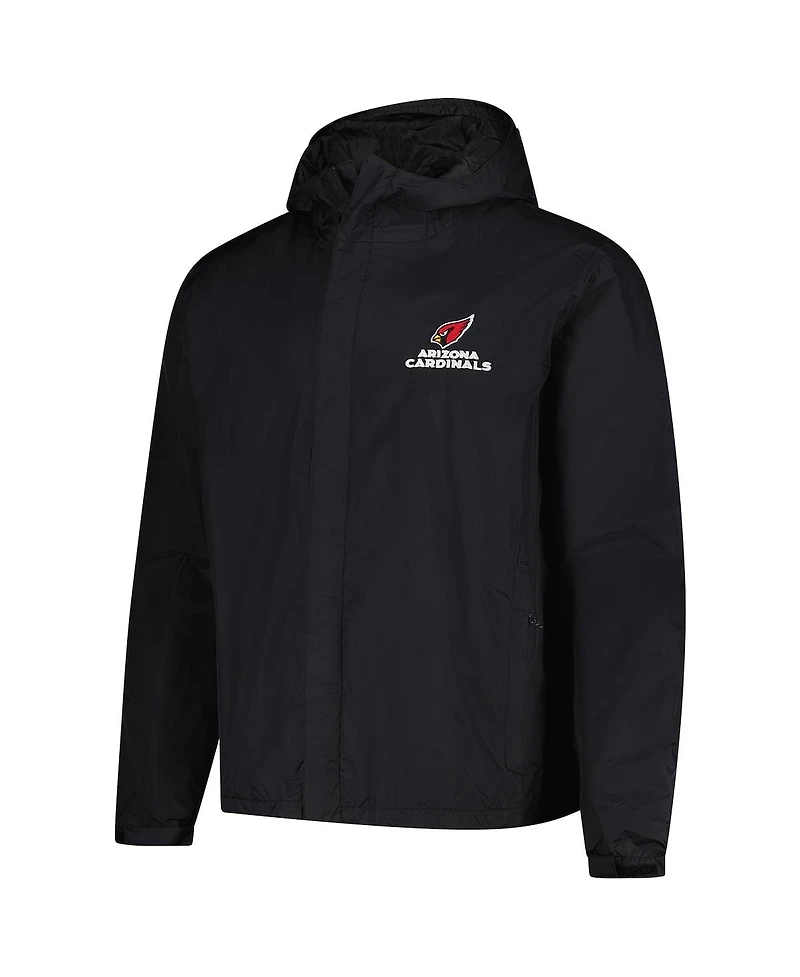 Dunbrooke Men's Black Arizona Cardinals Tropic Waterproof Packable Full-Zip Hoodie Jacket
