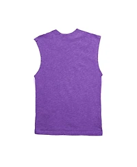 Wes & Willy Big Boys and Girls Heather Purple Minnesota Vikings Muscle Tank Top