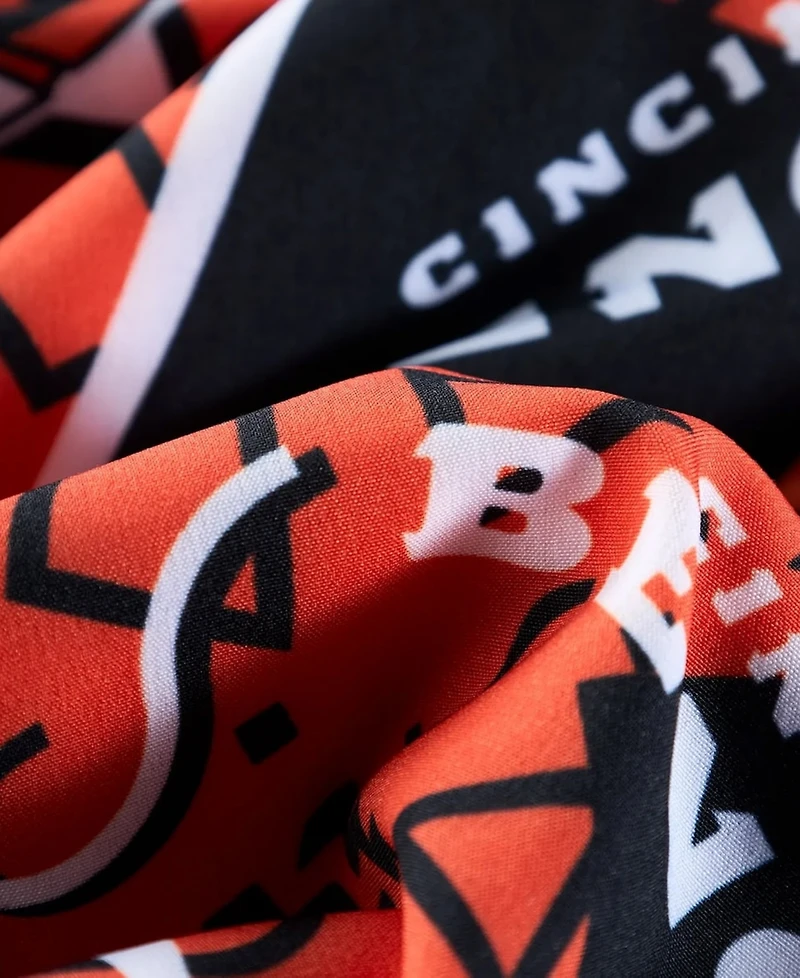 Chubbies Men's Orange Cincinnati Bengals Game Day Fit Classic Lined Swim Trunks