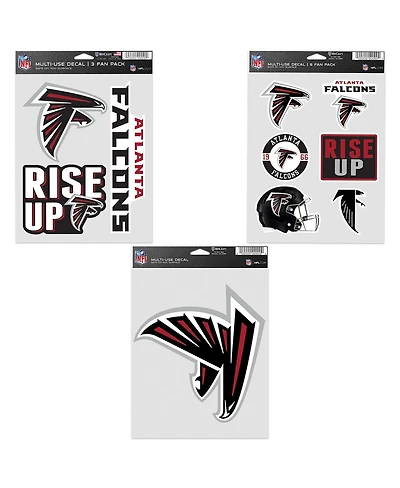 Wincraft Atlanta Falcons Three-Pack Fan Decal Set