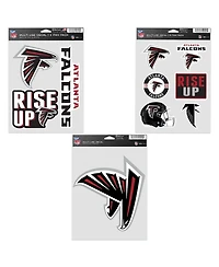 Wincraft Atlanta Falcons Three-Pack Fan Decal Set