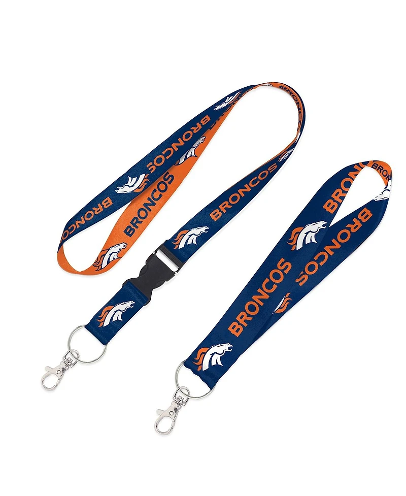Wincraft Denver Broncos 2-Pack Lanyard with Detachable Buckle Key Strap Set