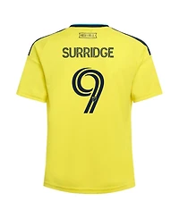 Adidas Big Boys and Girls Sam Surridge Yellow Nashville Sc 2026 The Reverb Kit Replica Jersey
