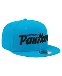 New Era Men's Blue Carolina Panthers Core Team Script 9FIFTY Snapback Hat
