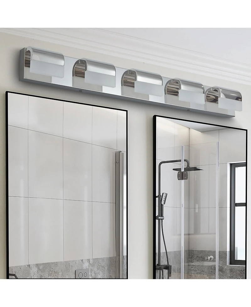 Busdays 5 Light Led Modern Bathroom Vanity Lighting Over Mirror Bath Wall Light Fixture