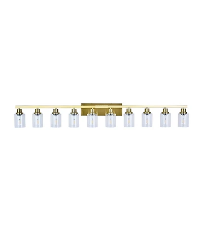 Busdays 52 Inch 10 Light Modern Bathroom Vanity Light for Mirror Wall Lighting for Bedroom Living Room