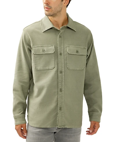 Silver Jeans Co. Men's Knit Flex Button-Up Shirt