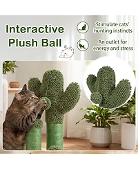 Cozito 22 inch Cactus Cat Scratching Post with Sisal Rope
