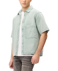 Buffalo David Bitton Men's Vertical Stripe Pattern Shirt