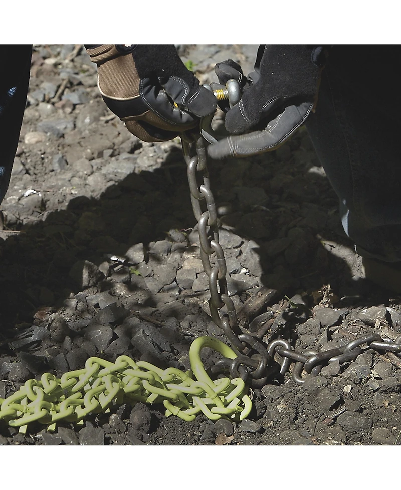 Brush Grubber Heavy Duty 4 Foot Triple Chain Atv and Utv Shrub and Clump Grubber