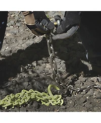 Brush Grubber Heavy Duty 4 Foot Triple Chain Atv and Utv Shrub and Clump Grubber