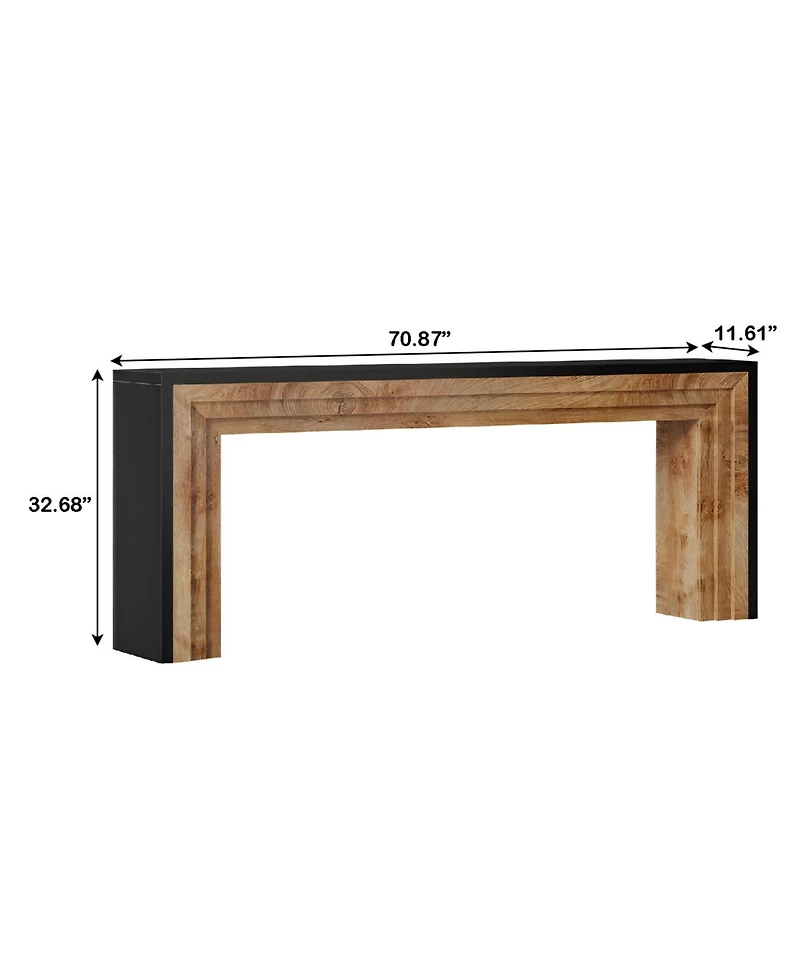 Slickblue Farmhouse Hallway Console Table, Narrow Sofa Table for Entryway