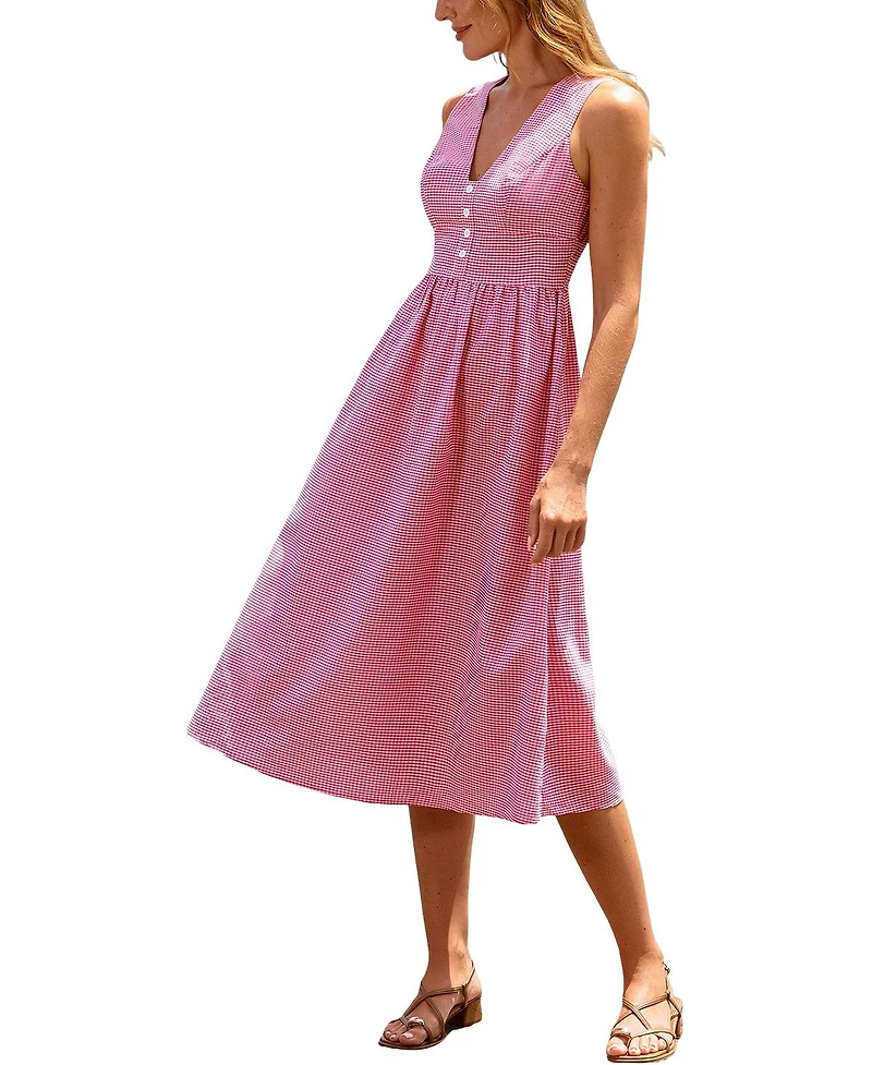 Cupshe Women's Sunkissed Mood Gingham Maxi Beach Dress