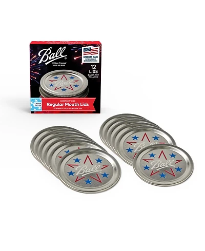 Ball Limited Edition Americana Mason Jar Lids, Regular Mouth Lids for Jars