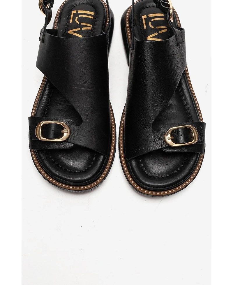 Forever & Always Shoes Women's Cruel Leather Sandal