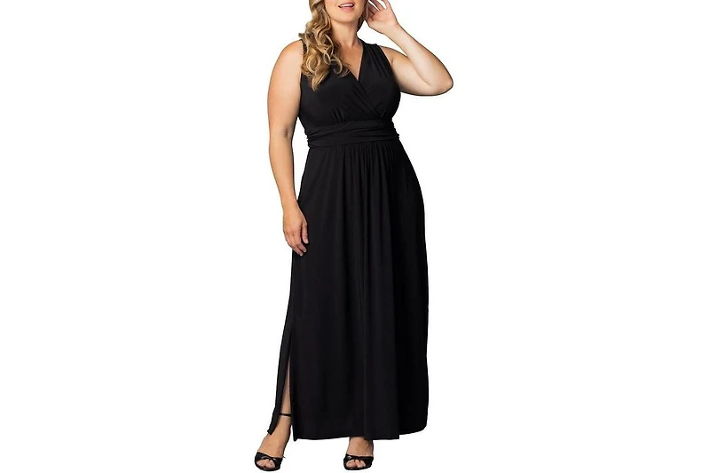 Kiyonna Women's Plus Daniela Sleeveless Maxi Dress