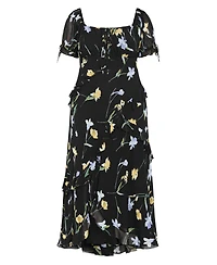 City Chic Women's Shayla Petal Print Maxi Dress