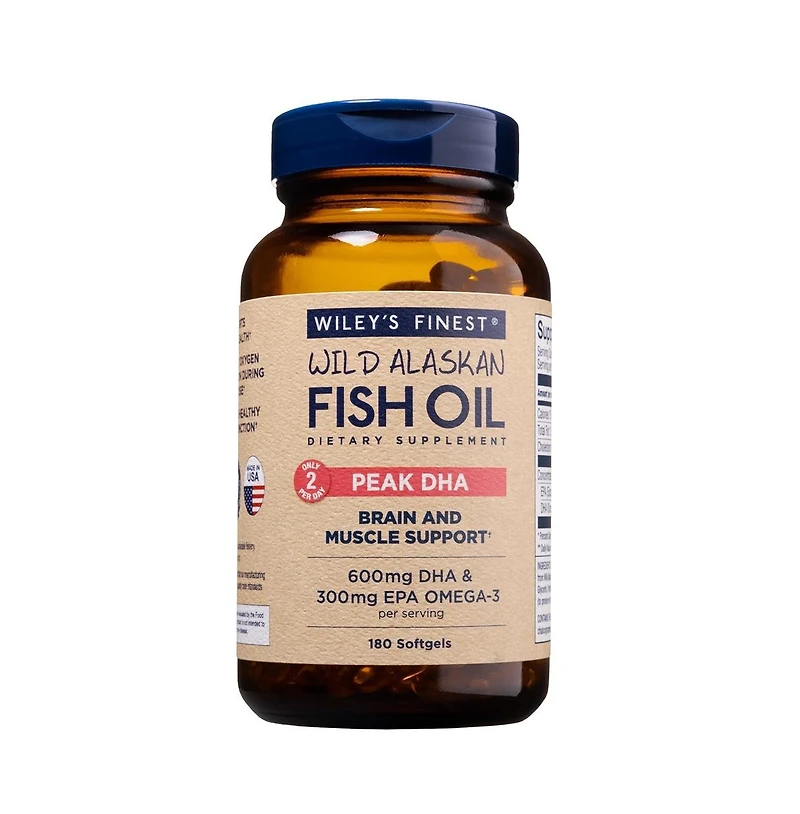 Wiley's Finest Wild Alaskan Fish Oil Peak Dha