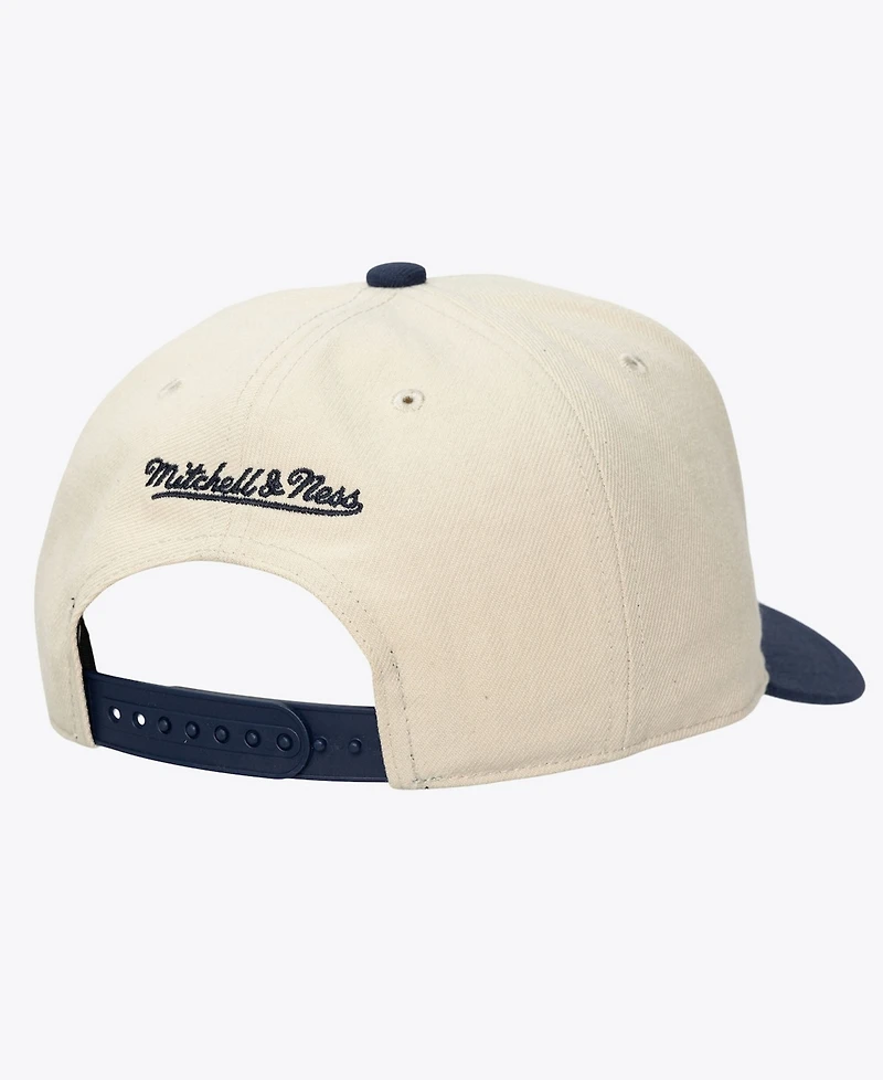 Mitchell & Ness Men's and Women's Cream California Angels Retro Arch Pro Pinch Snapback Hat