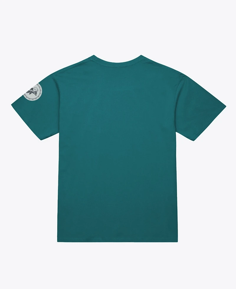Mitchell & Ness Men's Aqua Miami Dolphins Head Coach Classic T-Shirt
