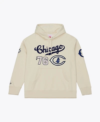 Mitchell & Ness Men's Cream Chicago Cubs Yacht Rock Fleece Hoodie