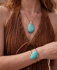 Ettika Gold-Plated Desert Tide Cuff Bracelet