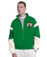 Starter Men's Green Boston Celtics The Gust Full-Zip Hooded Jacket