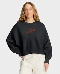 Nike Women's Black New York Mets Oversized Primetime Sweatshirt