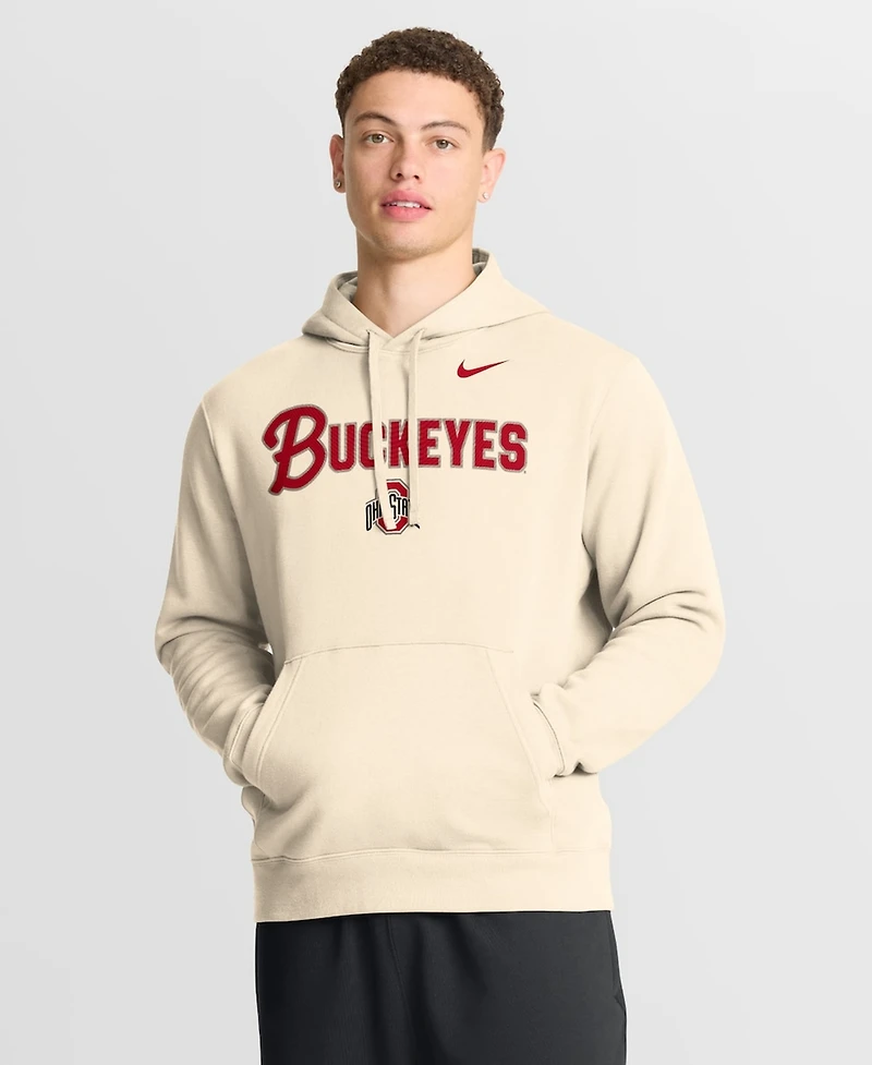 Nike Men's Natural Ohio State Buckeyes Primetime Club Hoodie
