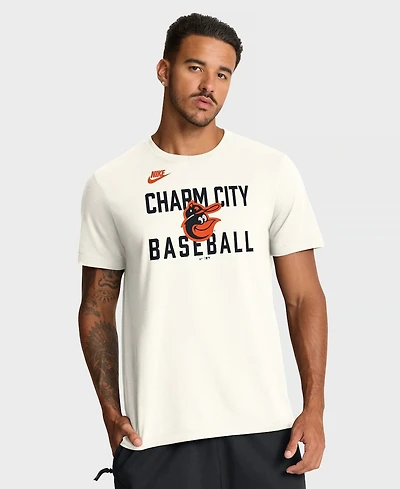 Nike Men's Cream Baltimore Orioles Cooperstown Collection ‘70s Inspired T-Shirt