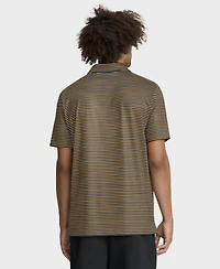 Nike Men's Gold West Virginia Mountaineers 2025 Coaches Premium Tour Stripe Dri-fit Polo Shirt