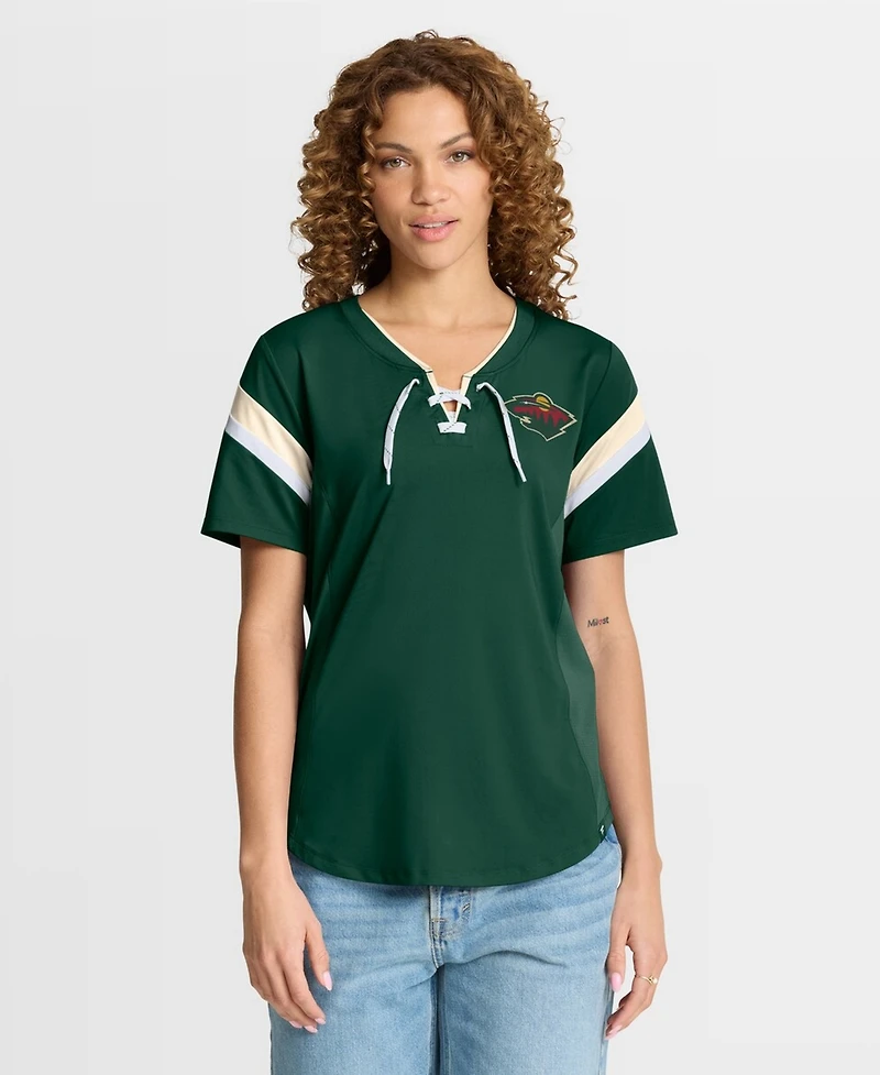 Fanatics Women's Green Minnesota Wild Offside Athena T-Shirt