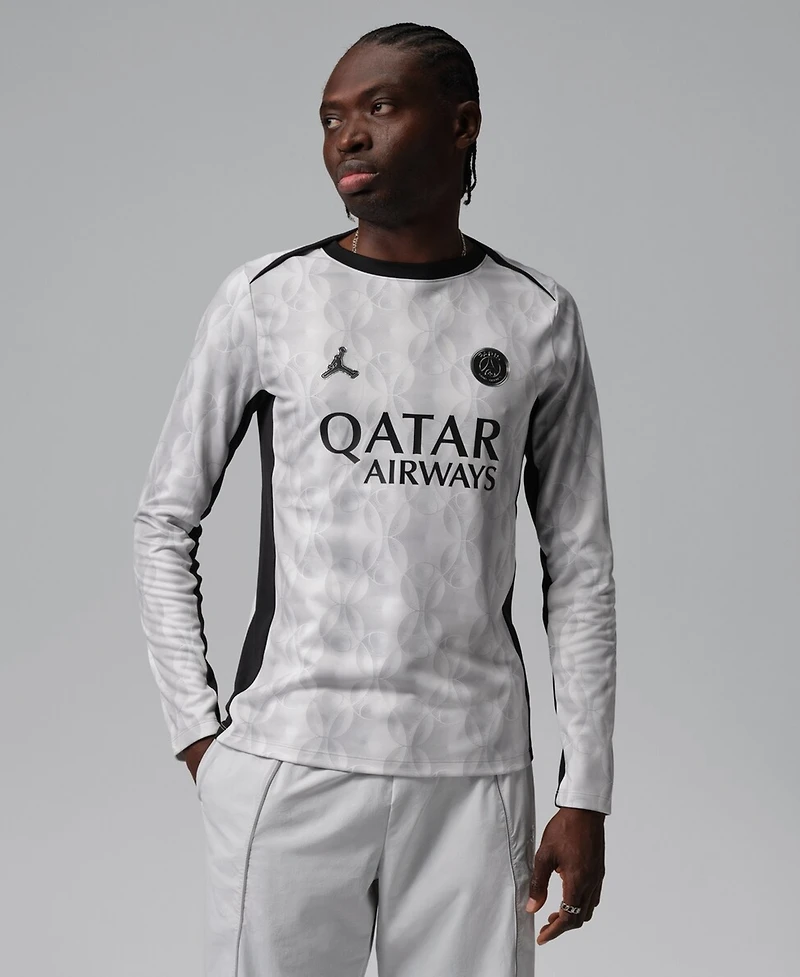 Jordan Men's Black Paris Saint-Germain Long Sleeve Pre-Match Dri-fit Top