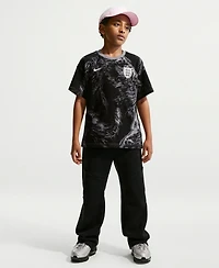 Nike Big Boys and Girls Gray England National Team Allover Print T-Shirt