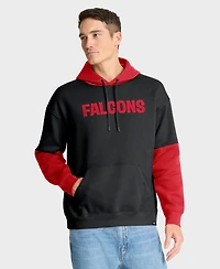 Fanatics Men's Black Atlanta Falcons Helmet Retro Pullover Hoodie
