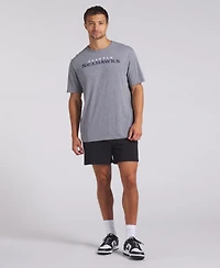 Fanatics Men's Heather Gray Seattle Seahawks Pass Rush Tri-Blend T-Shirt