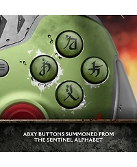 Xbox Kmd Accessory and Volcain Green Wireless and Doom Special Edition Controller