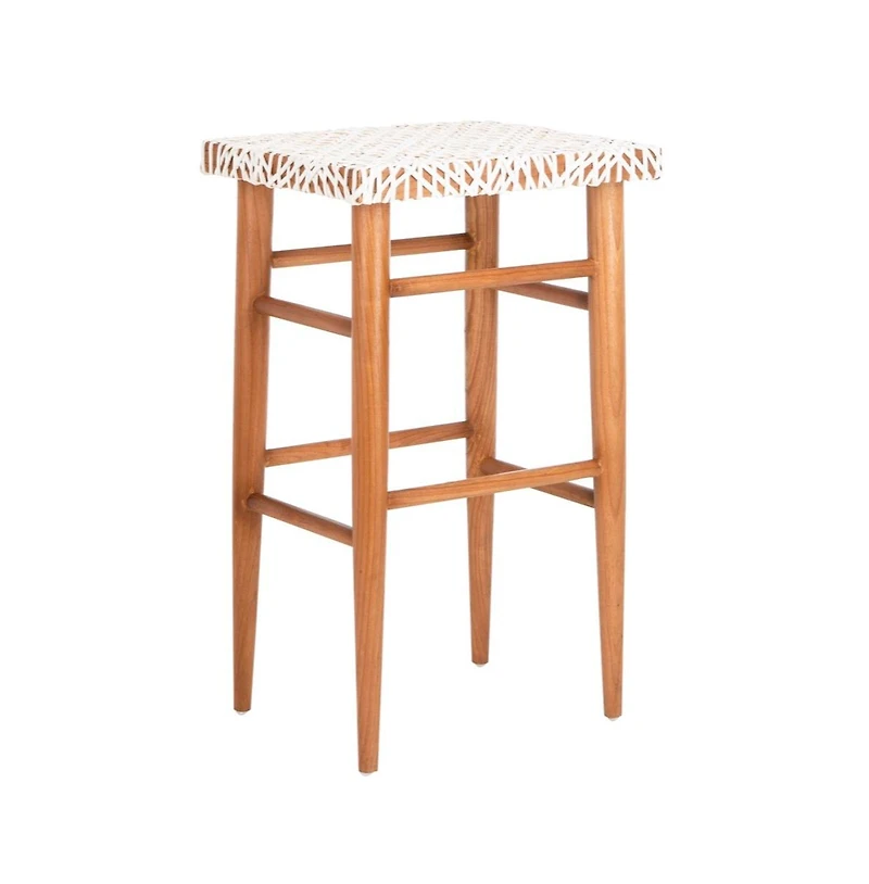 Safavieh Kaleo Woven Leather Barstool
